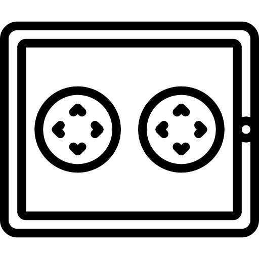 Tablet controller pad display joystick icon