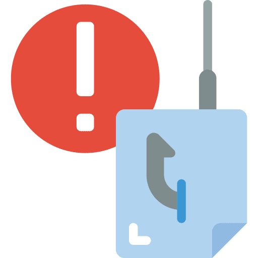 Alert bait stealing security icon