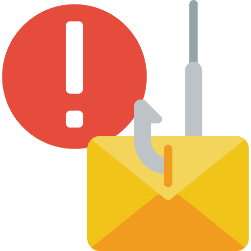 Alert malware security bait icon