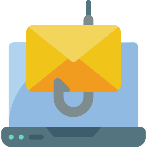 Phishing internet security spyware mail icon