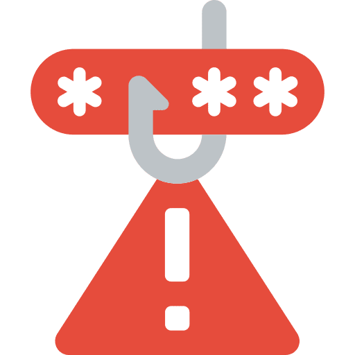 Warning security warning phishing icon