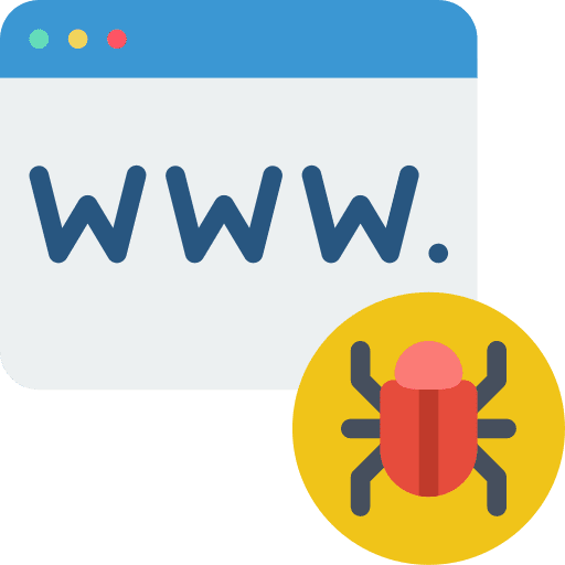 Browser link portal error icon