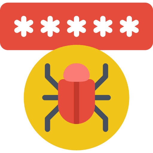 Password internet security security unprotected icon