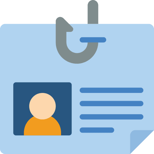Personal information personal information phishing hook icon