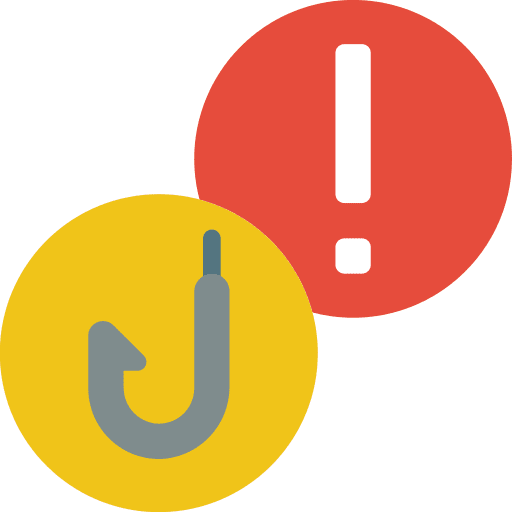 Alert exclamation mark security hook icon