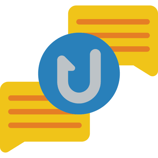 Conversation stealing malware bait icon