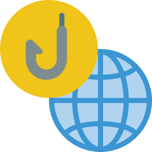 Internet security internet bait icon