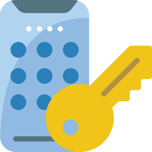Smartphone smartphone pincode password icon