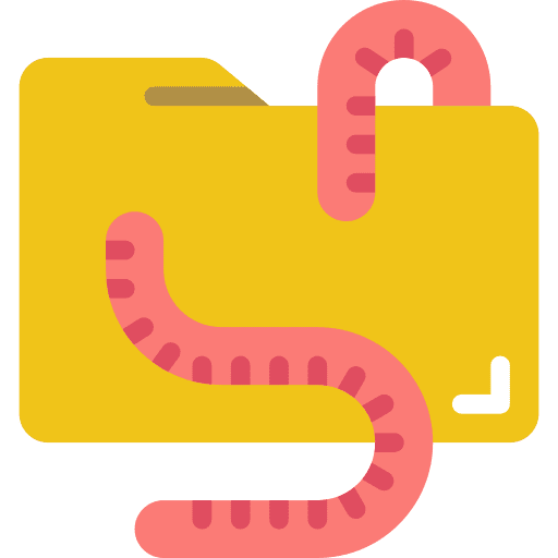 Worm worm virus interface icon