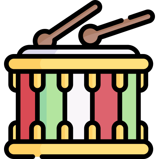 Drum italian parade percussion instrument icon Drum italian parade percussion instrument icon
