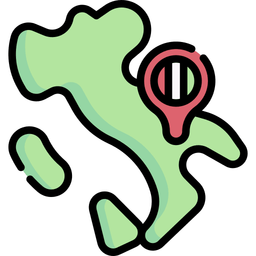 Italy map country maps and location icon Italy map country maps and location icon