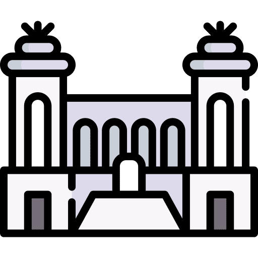 Altare della patria landmark monument rome icon Altare della patria landmark monument rome icon