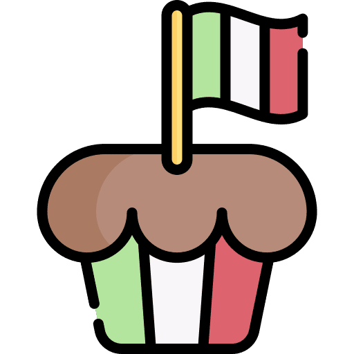 Cake muffin food republic day icon Cake muffin food republic day icon