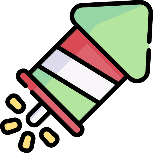 Firework rocket republic day national day icon Firework rocket republic day national day icon