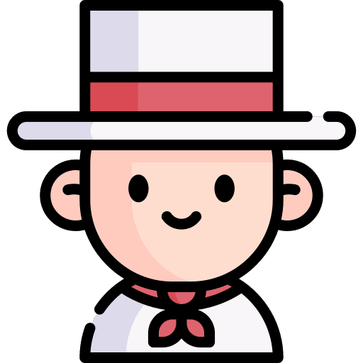 Italian avatar venetian traditional dress icon Italian avatar venetian traditional dress icon