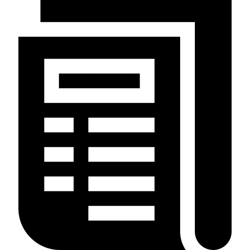 Newspaper publication print news icon