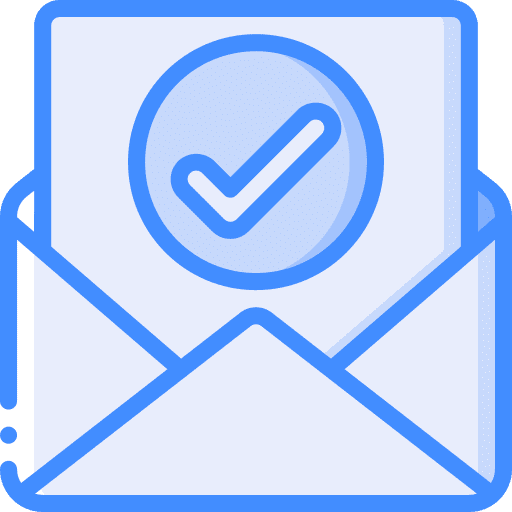 Email document mail success icon
