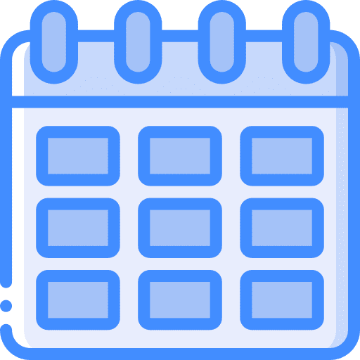 Calendar date time time and date icon