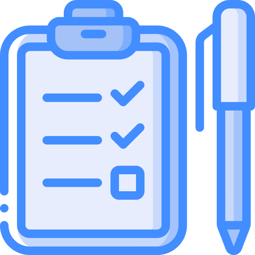 Check list compliance admission criteria icon