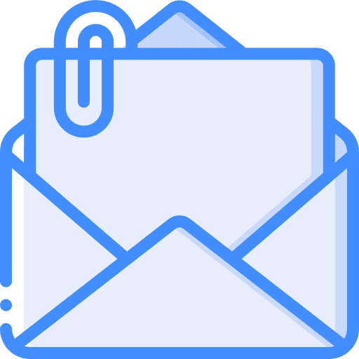 Email message attach communications icon