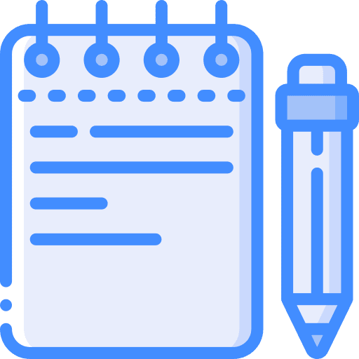 Notepad notebook writing draft icon