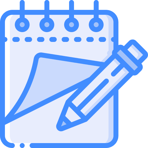 Notepad writing education notes icon
