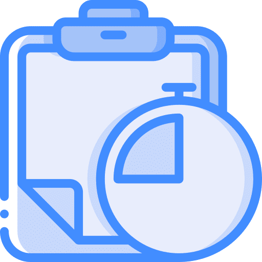 Stopwatch pending tasks time and date deadline icon