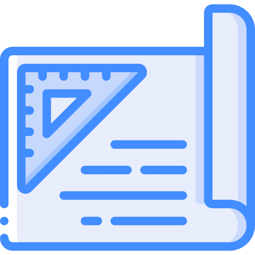 Blueprint education plant sketch icon