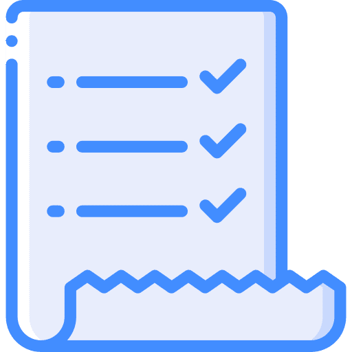 Check list tick criteria files and folders icon