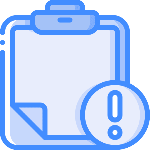 Clipboard clipboard warning files and folders icon
