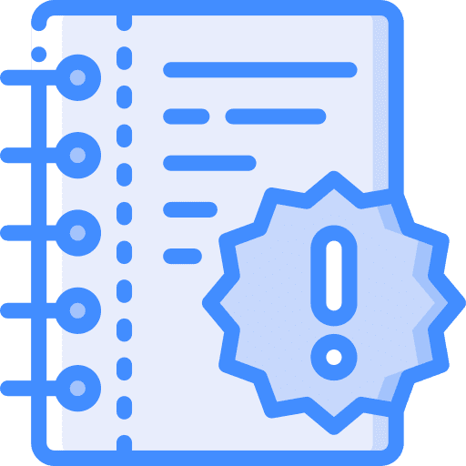 Notepad page alert notes icon