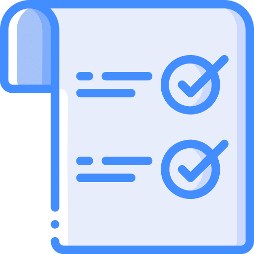Check list files and folders tick interface icon