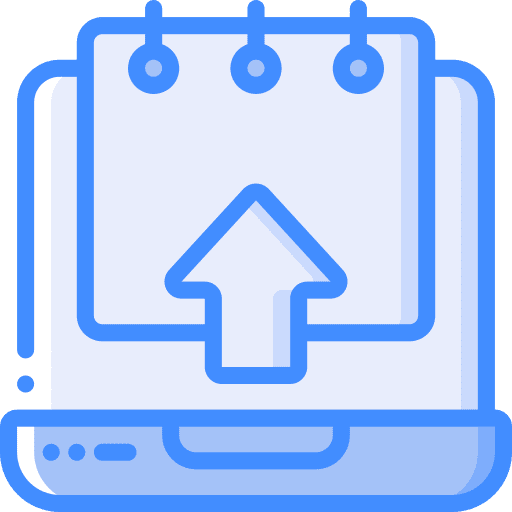 Laptop essay upload file icon