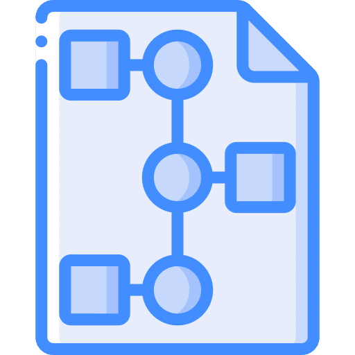 Timeline files and folders document planning icon