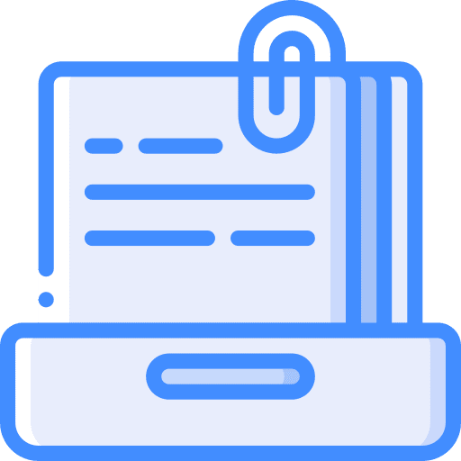 Tray notes office material tray icon