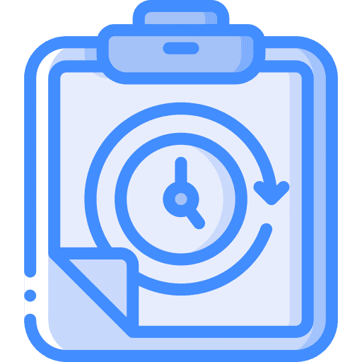 Clipboard clipboard clock deadline icon