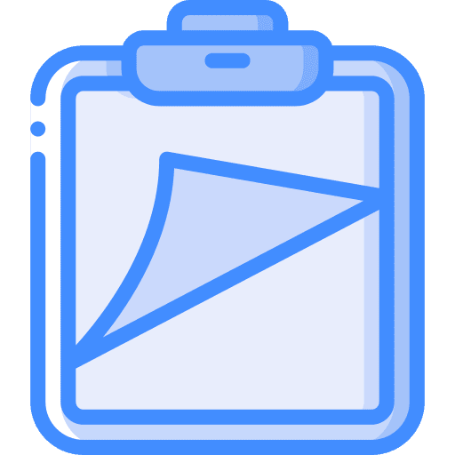 Clipboard drawing notes clipboard icon