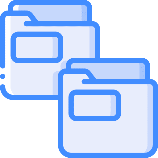 Folders files and folders folders file storage icon