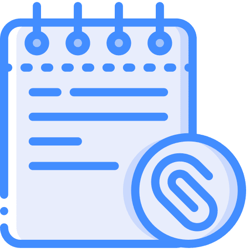 Notes attach post it notes icon
