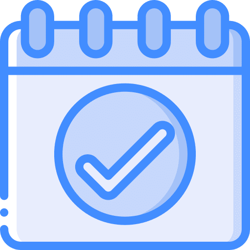Calendar time and date schedule calendar icon