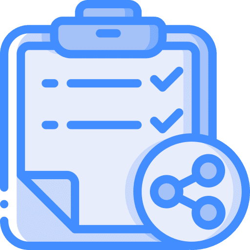 Checklist share checklist education icon