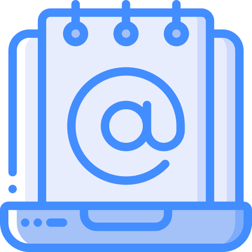 Laptop email notes envelope icon