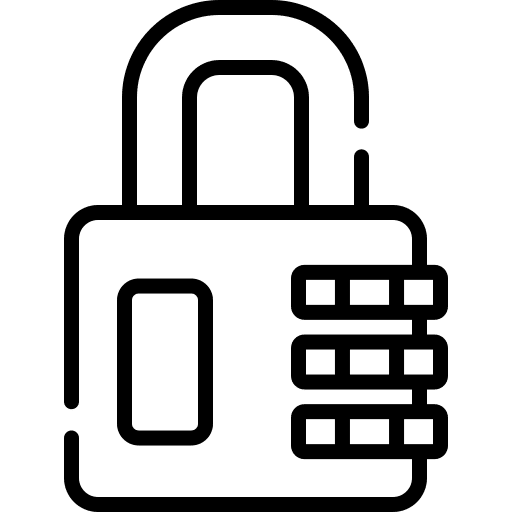 Lock security protection lock icon