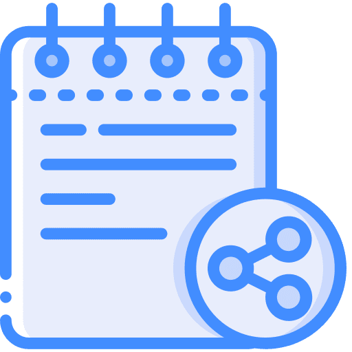 Share notes files share icon