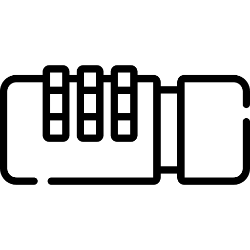 Lock secure numbers lock icon Lock secure numbers lock icon
