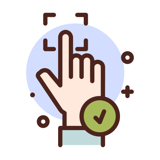 Approve approve finger checkmark icon