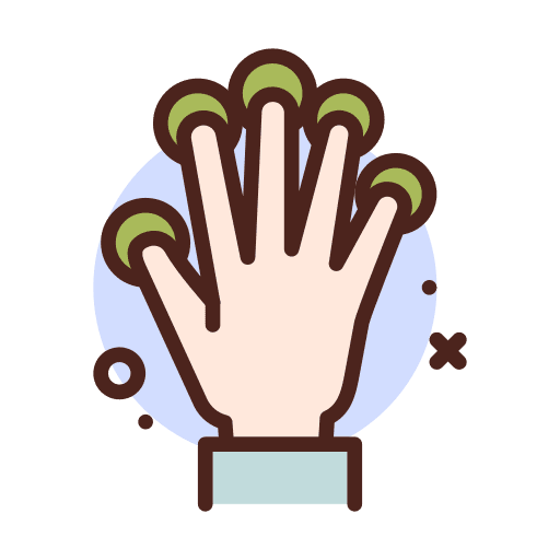 Hand fingers biometrics hand icon Hand fingers biometrics hand icon