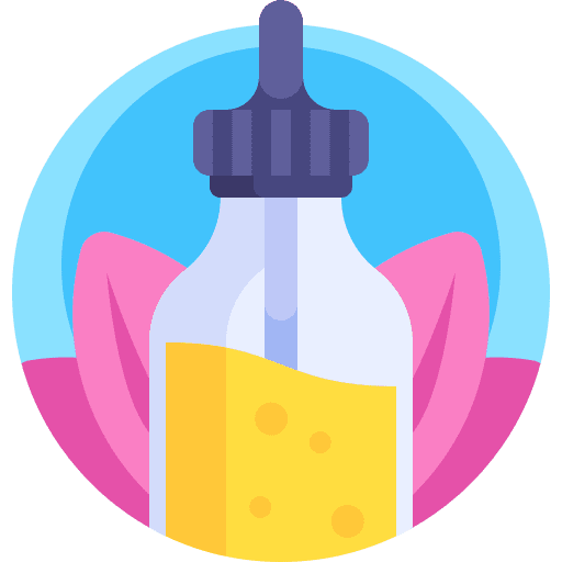 Essential oil wellness flower flask icon Essential oil wellness flower flask icon