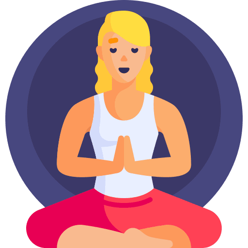 Meditation relaxation relaxing positive charges icon