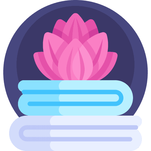 Towel nature lotus garden icon Towel nature lotus garden icon